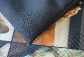Gabardine shopper bag