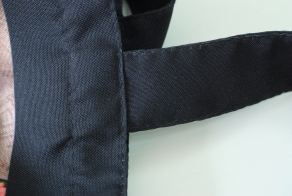 The handles are firmly sewn to the bag to serve long and securely