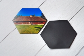 Photographs of the original honeycomb shape