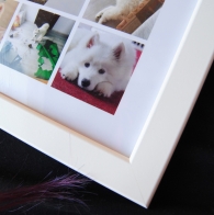 White FISKBU photo frame from Ikea 30 by 40 cm