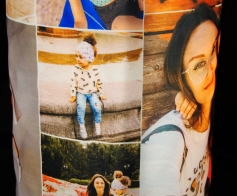 Photo printing on large format fabric