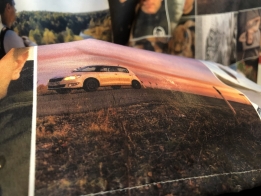 Funky bathroom curtains with your own photos