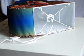 A heart light with a light bulb inside