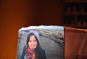 Photo print on Duspo fabric for HOLME floor lamp shade