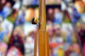 Umbrella cane semi-automatic with photo