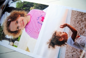 Photo printing on large format fabric