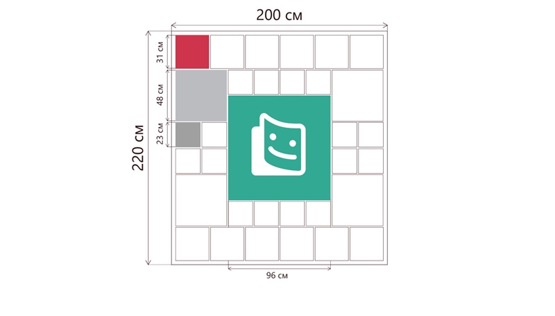 Layout from 33 photos