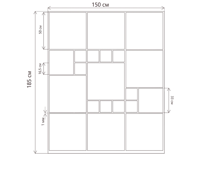 Layout from 21 photos