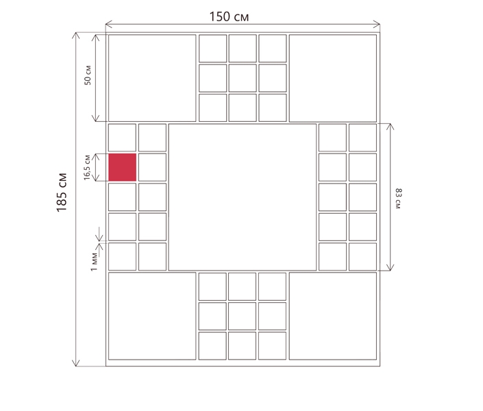 Layout from 43 photos