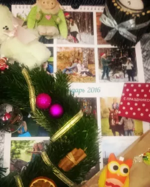 Calendar with photo collage