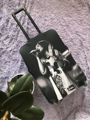 suitcase case with a logo