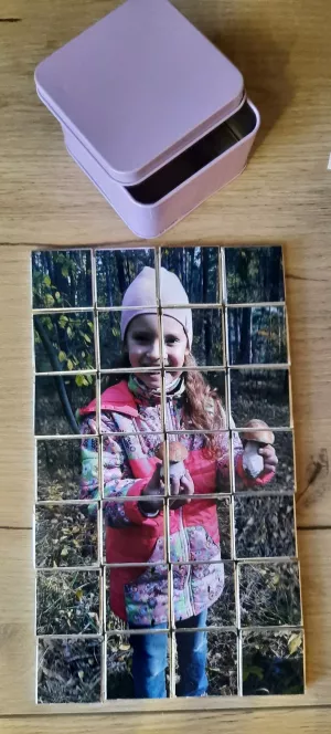 puzzle made of chocolate