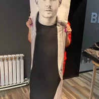 Jensen Ackles photo on a pillow