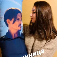 Johnny Depp on a full-length pillow