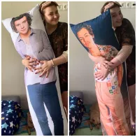 order a full-length dakimakura pillow with Harry Styles