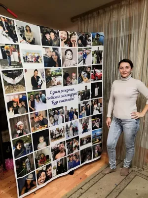 A bedspread of 46 photos to order in Tomsk