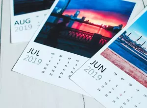 Custom calendar cards with your photos
