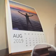 Buy a desktop calendar for the year
