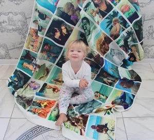 Blanket with photos