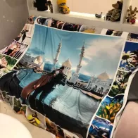 photo blanket - original memorable gift for a wedding