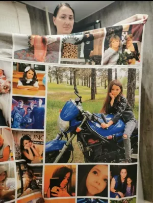 huge photo plaid 200 by 220 cm to order