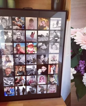Framed photo collage to order