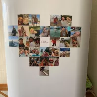 Magnet with a photo in the shape of a heart