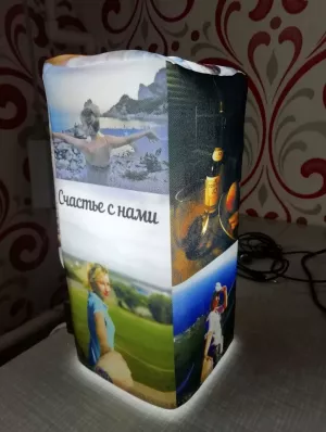 Nightlight with inscriptions and pictures