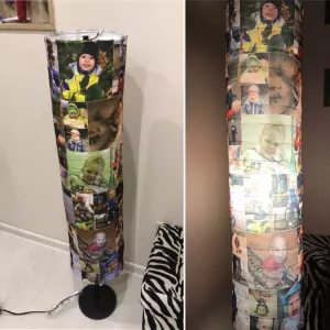 Holme floor lamp with custom pictures
