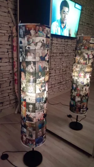 Floor lamp with a photo to order