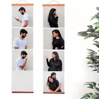 Two strips with photo