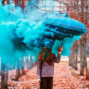 Colorful smoke photo shoot ideas